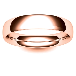 Court Very Heavy -  4mm (TCH4-R) Rose Gold Wedding Ring